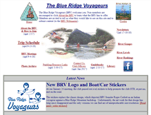 Tablet Screenshot of blueridgevoyageurs.org